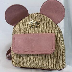 Disney Minnie & Mickey Wicker Mini Backpack Purse